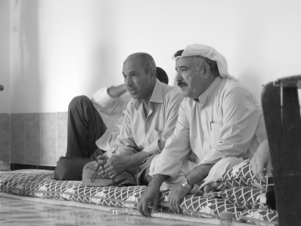 Members of a farmers cooperative meeting together