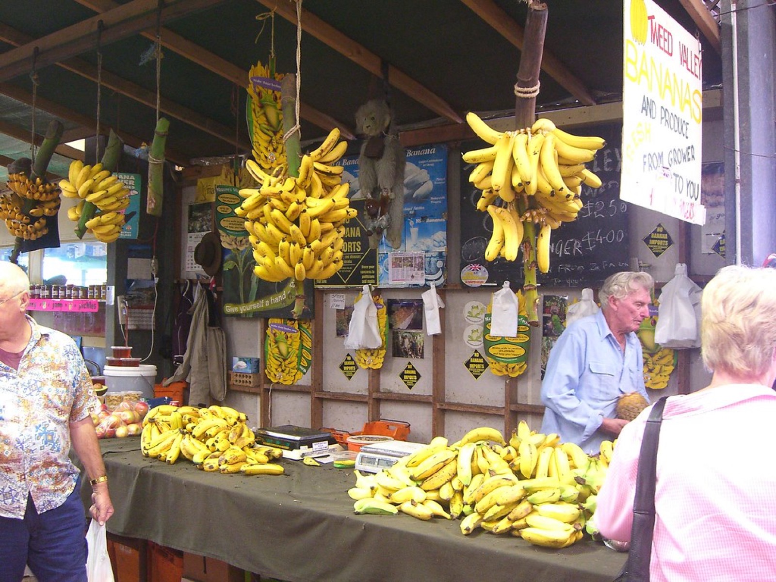 Tropical fruit at a market stall
