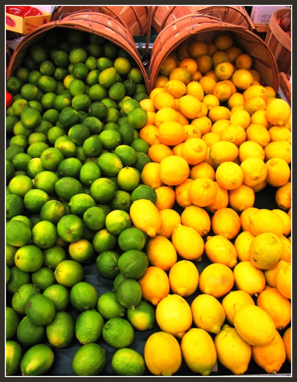 Colourful tropical fruit at market