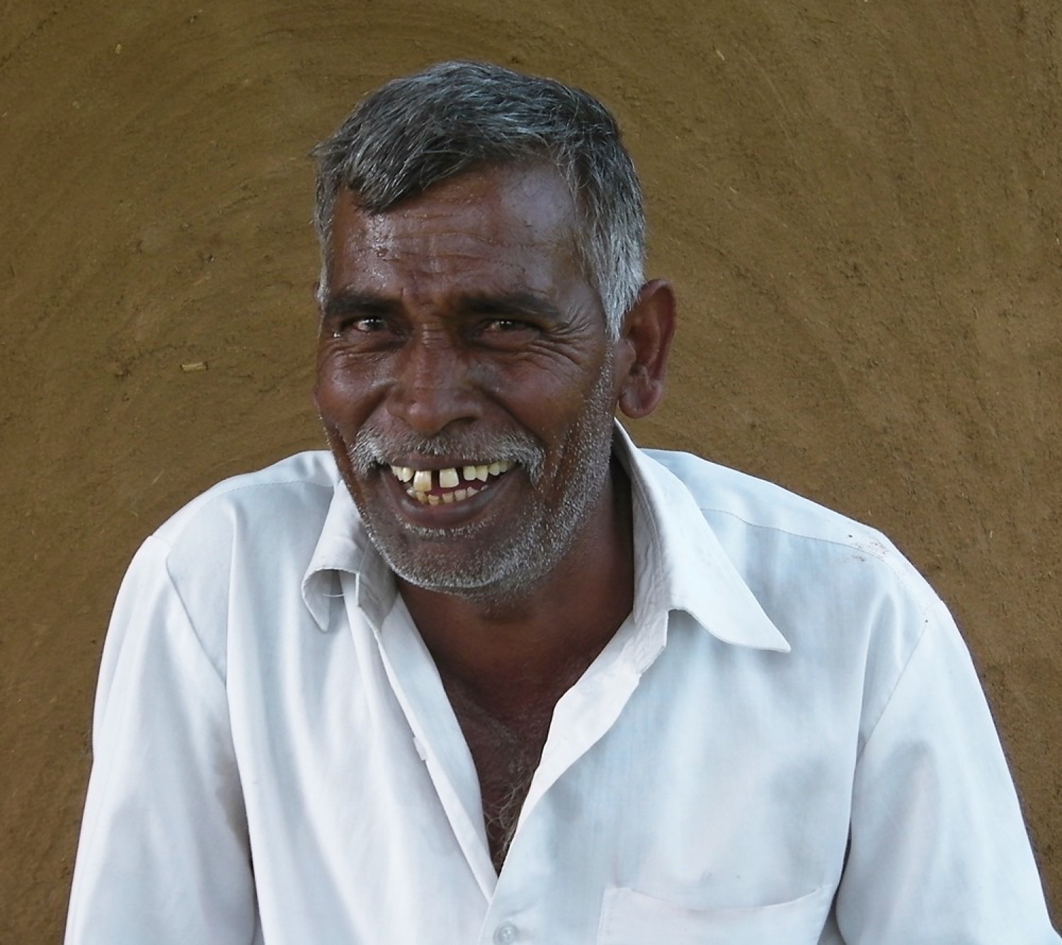A smiling farmer