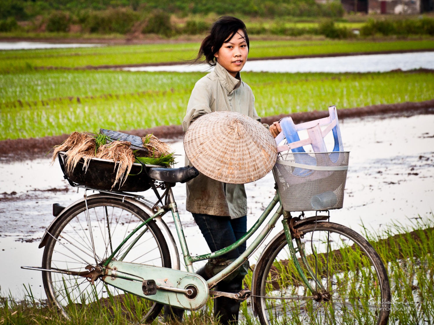 A woman farmer at work
